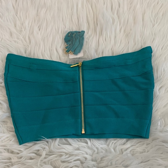 Bebe Criss Cross tube/bandeau op - Picture 3 of 5